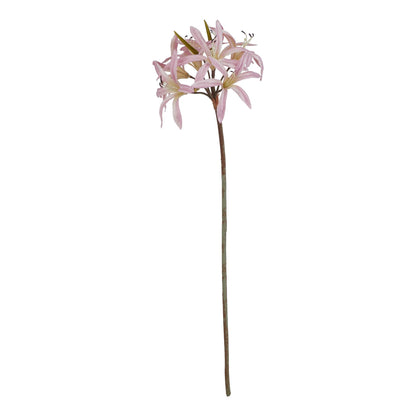 Set of 3 Artificial Flowers Pink Lily Stems