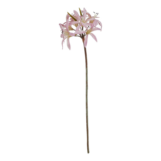 Set of 3 Artificial Flowers Pink Lily Stems