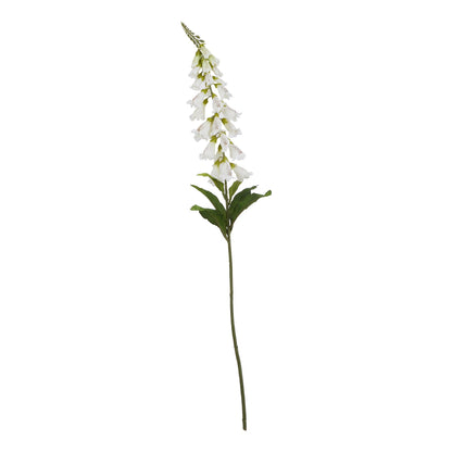 Set of 3 Artificial Flowers White Foxglove Stems