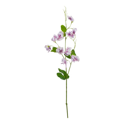 Set of 3 Artificial Flowers Purple Sweet Pea Stems