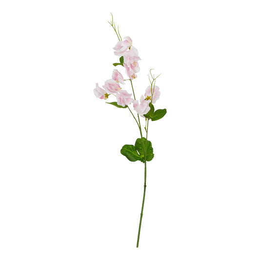 Set of 3 Artificial Flowers Pale Pink Sweet Pea Stem