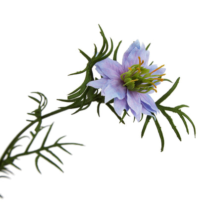 Set of 3 Artificial Flowers Purple Nigella Stems