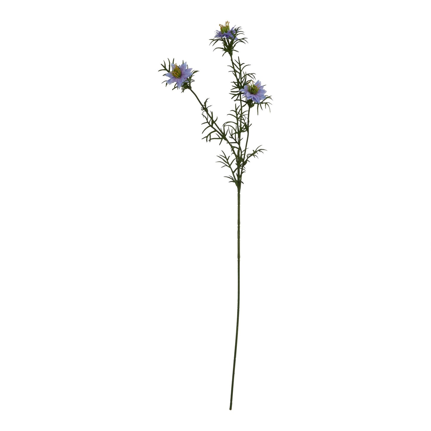 Set of 3 Artificial Flowers Purple Nigella Stems