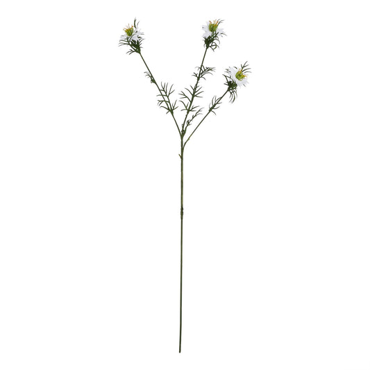 Set of 3 Artificial Flowers White Nigella Stems