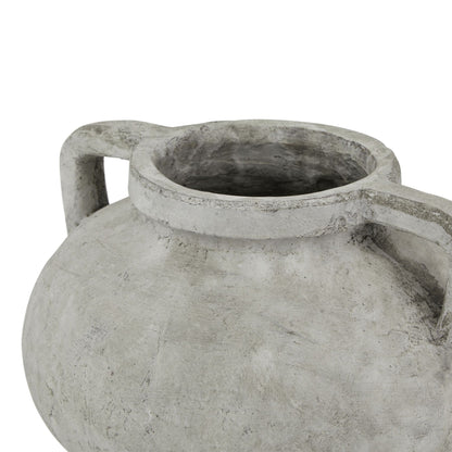 Meadowhaze Stone Pelike Soft Grey Ceramic Pot