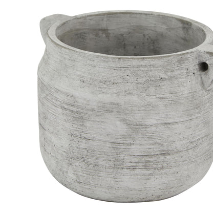 Sundrift Soft Grey Stone Hydria Stoneware Plant Pot