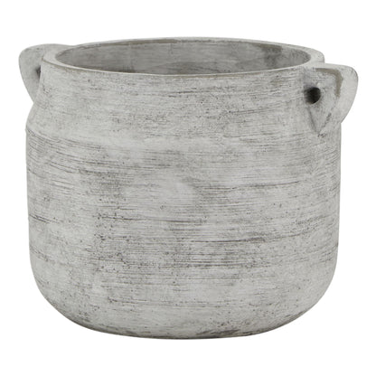 Sundrift Soft Grey Stone Hydria Stoneware Plant Pot