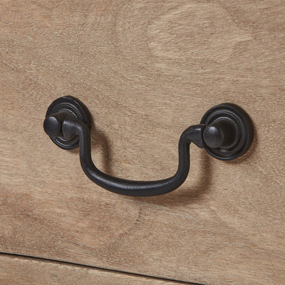 Montagnac Mid Century Natural 1 Drawer Wooden Console Table