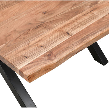 Vouvant Large Live Edge Acacia Wood Square Dining Table