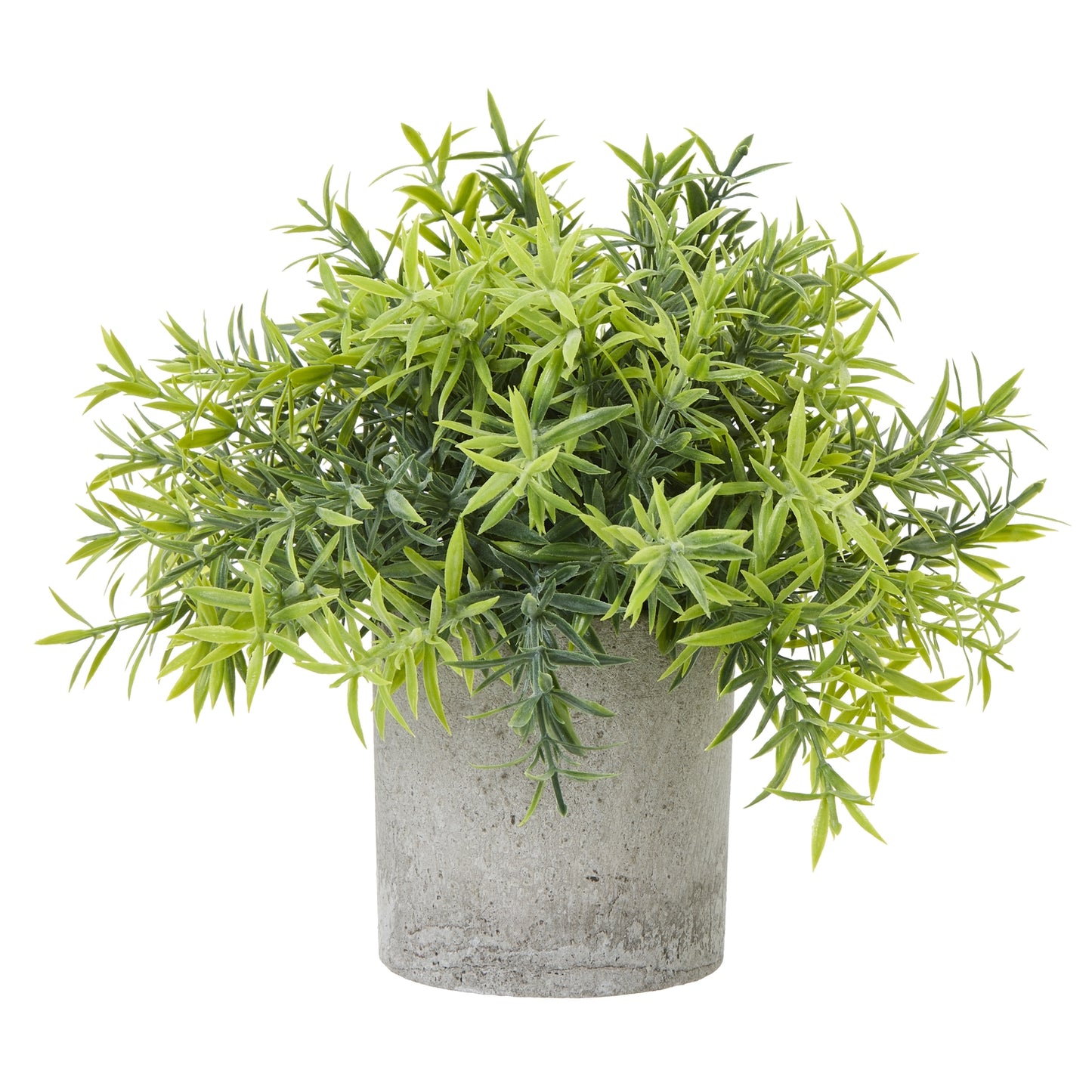 Small Artificial Bamboo Plant In Grey Ceramic Pot
