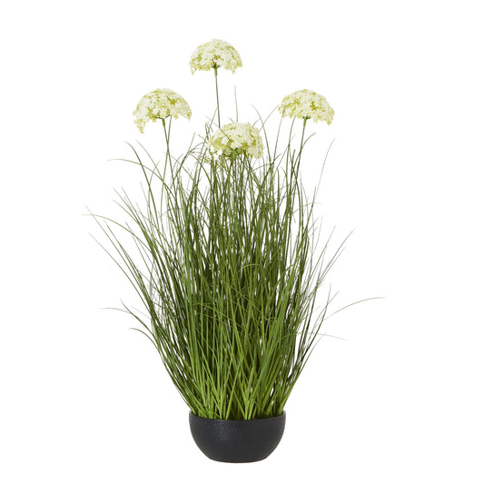 Artificial Flower Large 120cm White Allium Plant (no pot included)