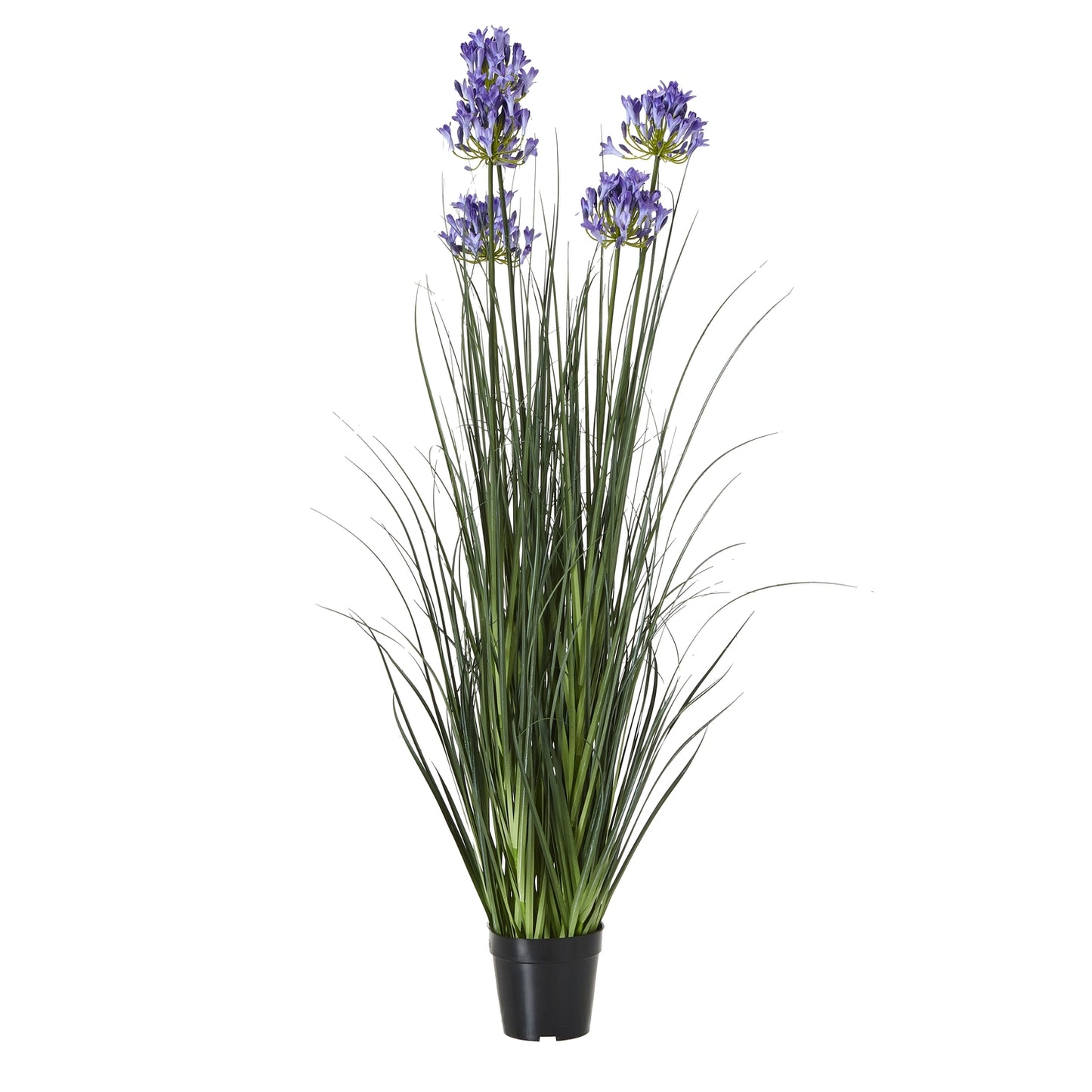 Artificial Flowers Large 120cm Blue Agapanthus Plant (pot not included)