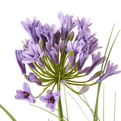 Artificial Flowers 90cm Purple Agapanthus Plant (pot not included)