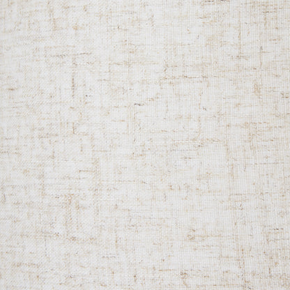 Loubressac White Wash Gourd Wicker Table Lamp With Cream Linen Shade