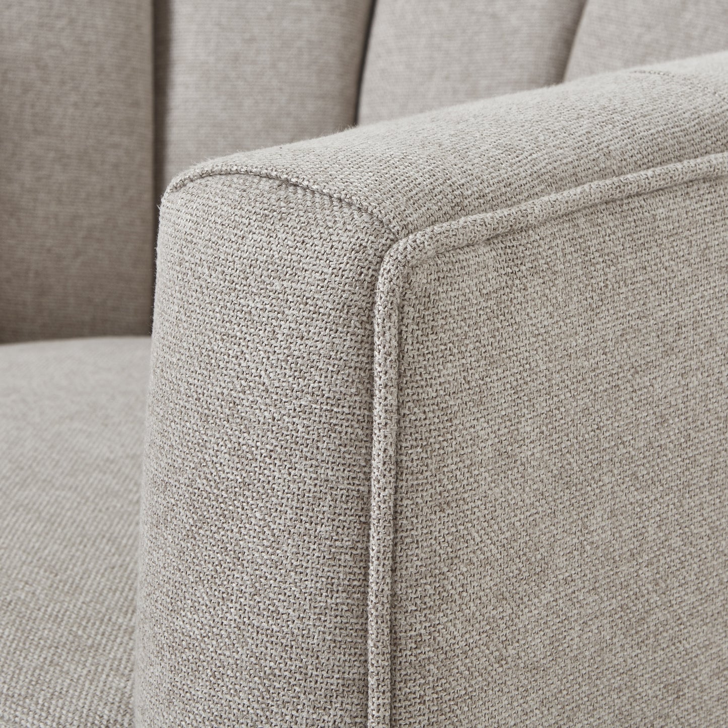 Sandstone Swivel Armchair In Taupe Twill