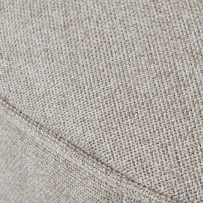 Sandstone Swivel Ottoman In Oatmeal Twill