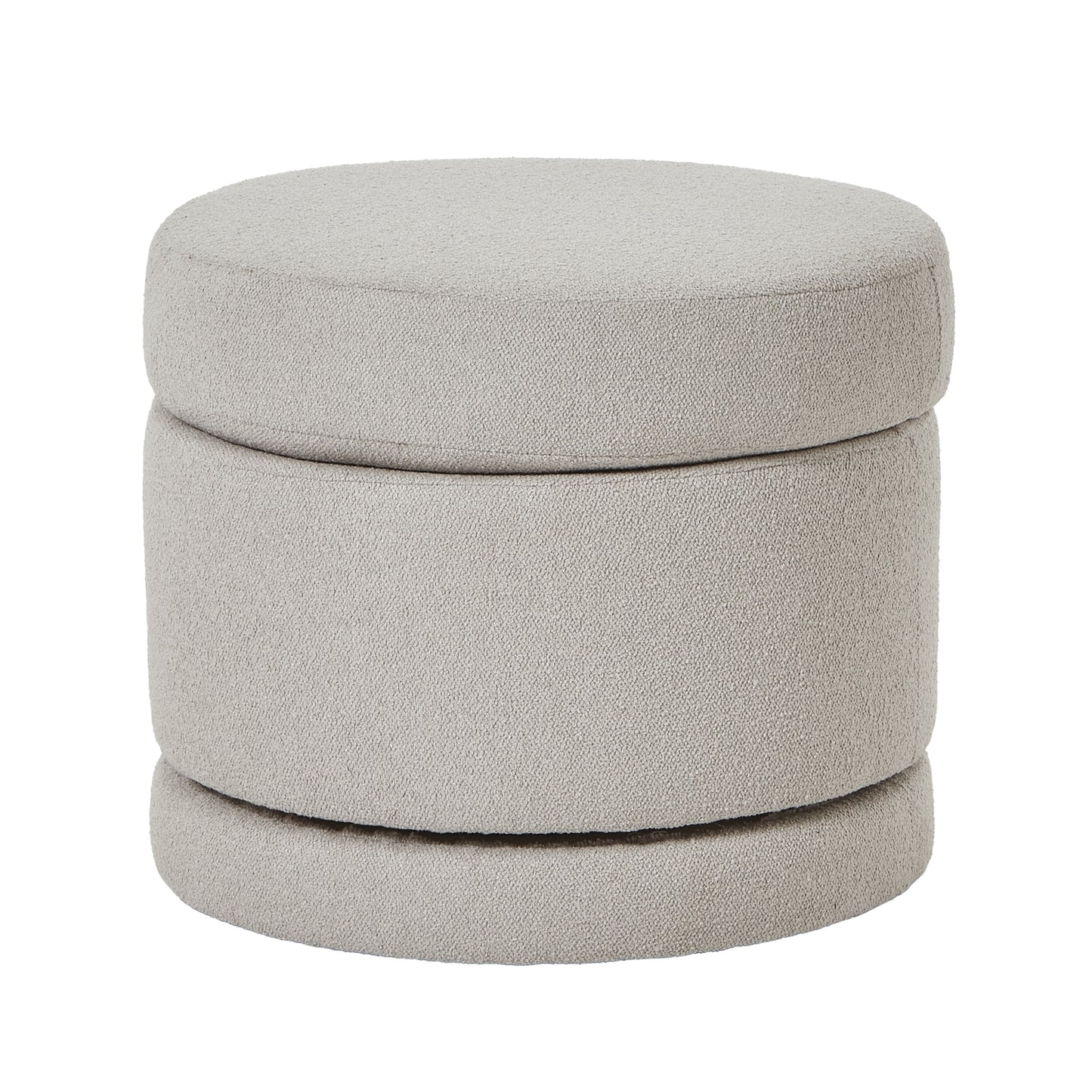 Venice Soft Grey Swivel Footstool