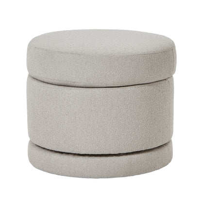 Venice Soft Grey Swivel Footstool