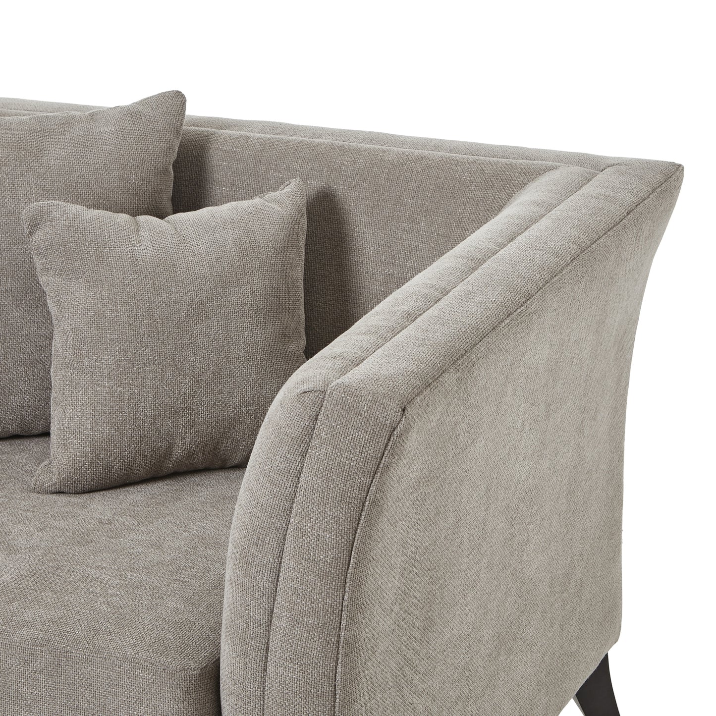 New York Taupe Cushion Back Snuggle Armchair