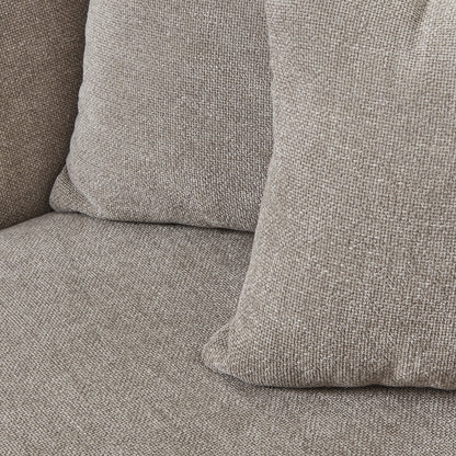 New York Taupe Cushion Back Snuggle Armchair