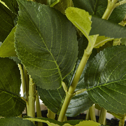 Artificial Plant Large White Hydrangea Plant In White Ceramic Pot