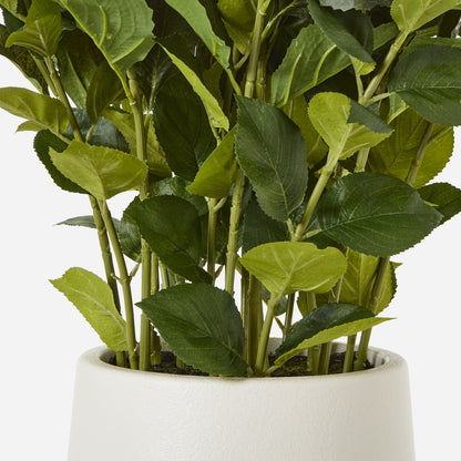 Artificial Plant Large White Hydrangea Plant In White Ceramic Pot