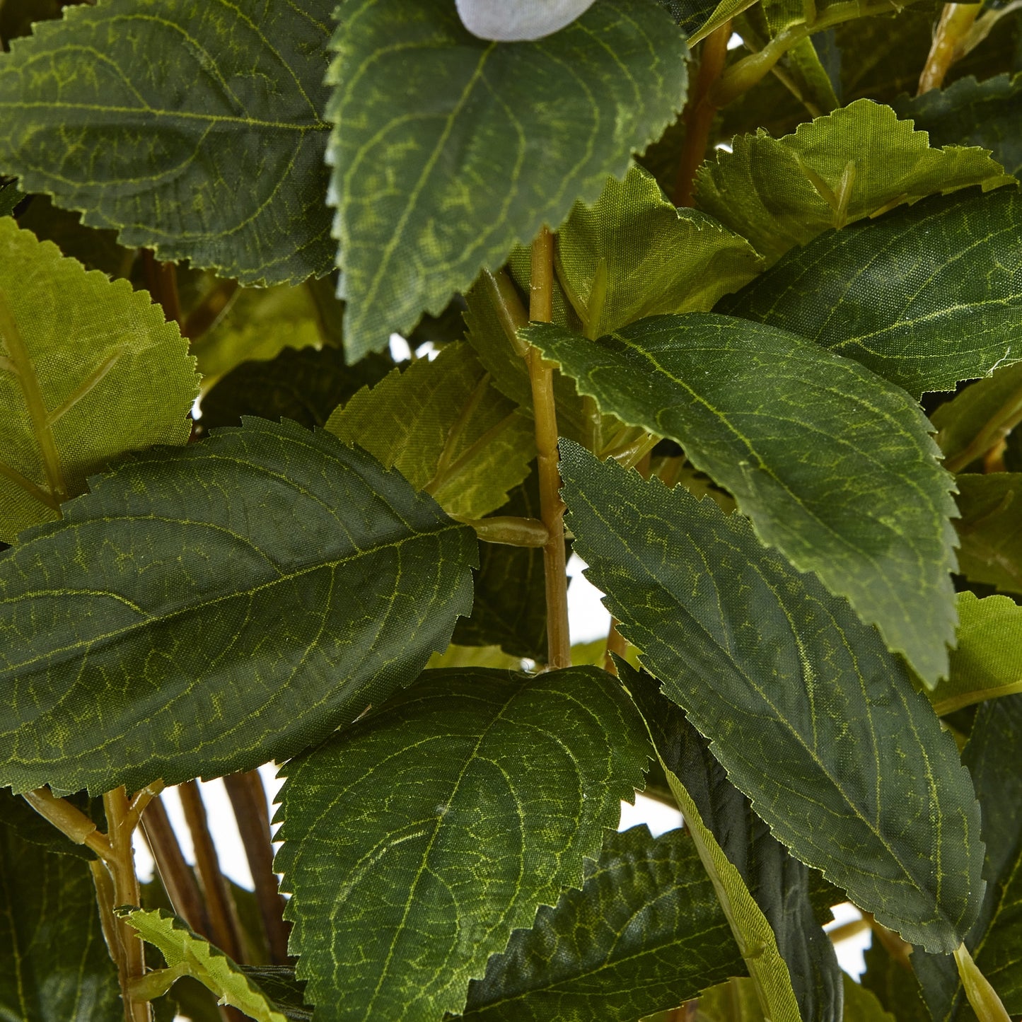 Artificial Plant Large Green Hydrangea Plant In White Ceramic Pot