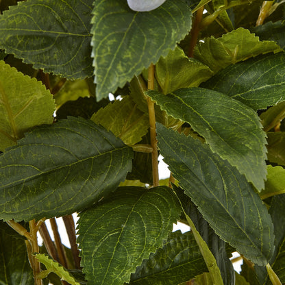 Artificial Plant Large Green Hydrangea Plant In White Ceramic Pot