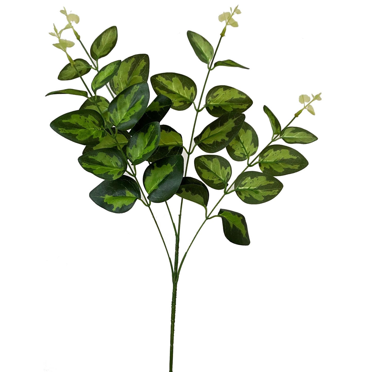 Set of 3 Artificial Flowers Variegated Leaf Spray