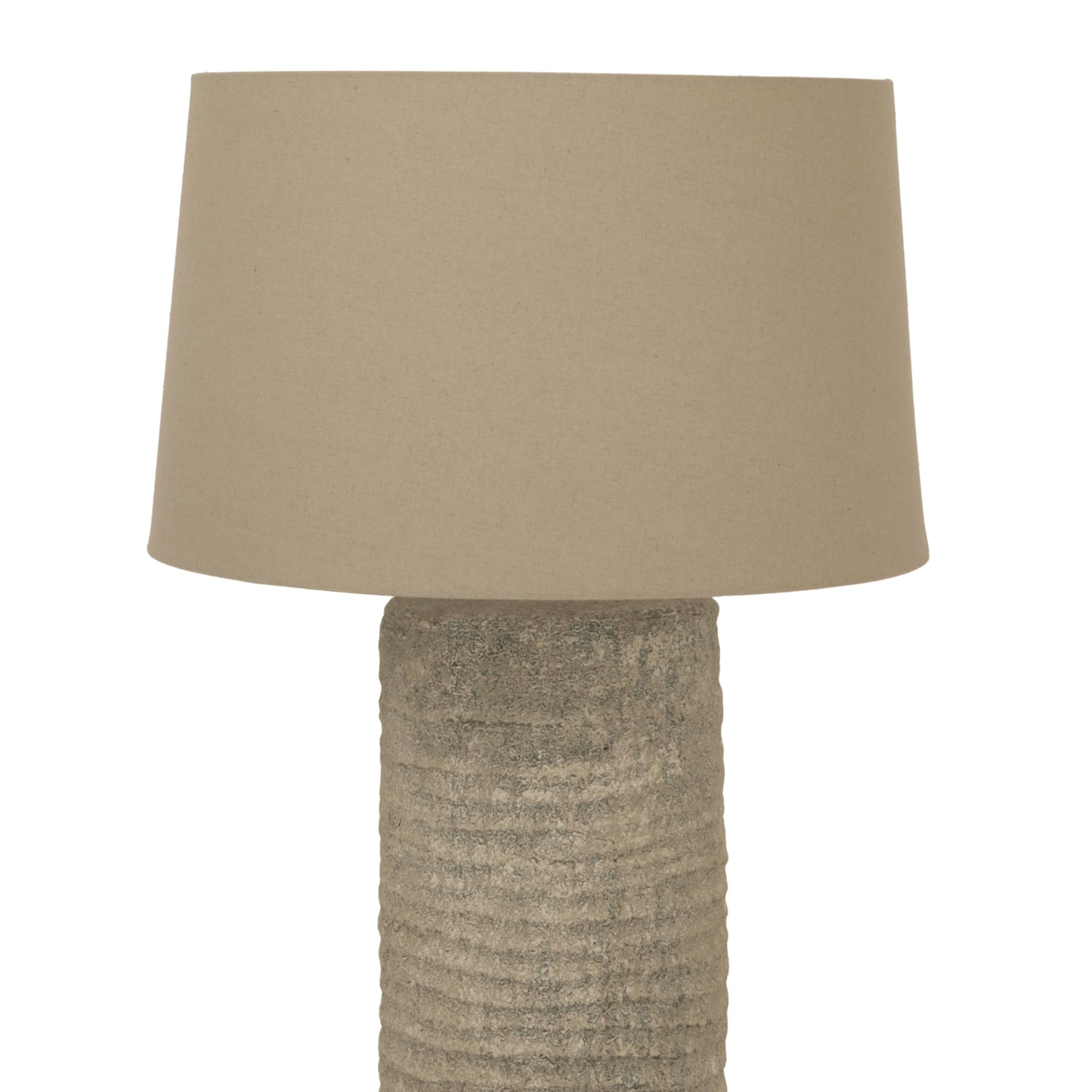 Florence Tall Grey Etched Aged Stoneware  Table Lamp