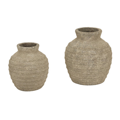 Starfern Large Tuscan Grey Stoneware Vase