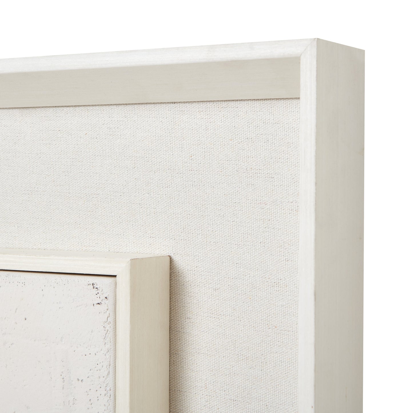 Gacilly Scandi Upward Leaf Framed Painting On Canvas