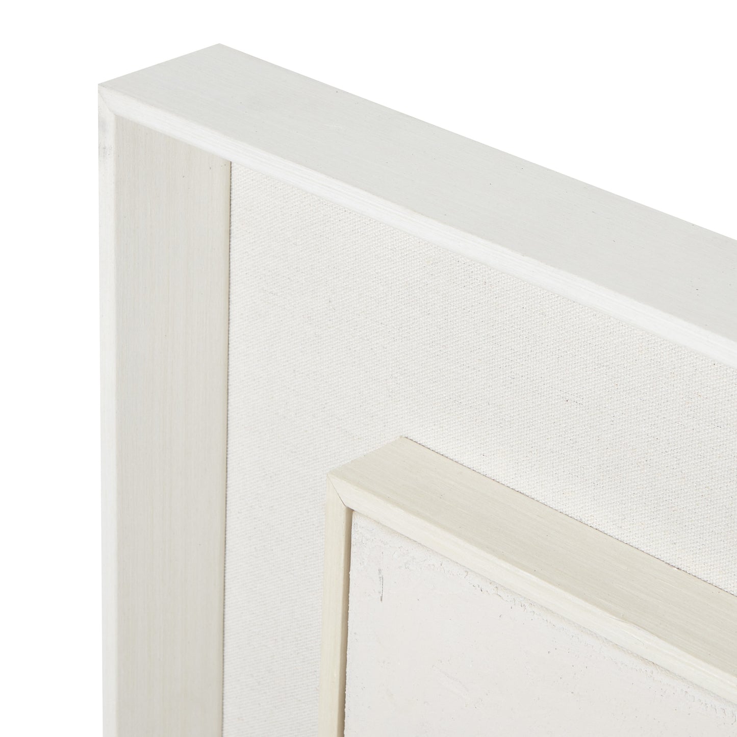 Gacilly Scandi Downward Leaf Framed Painting On Canvas