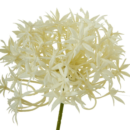 Set of 3 Artificial Flowers Three Head Cream Allium Sprays
