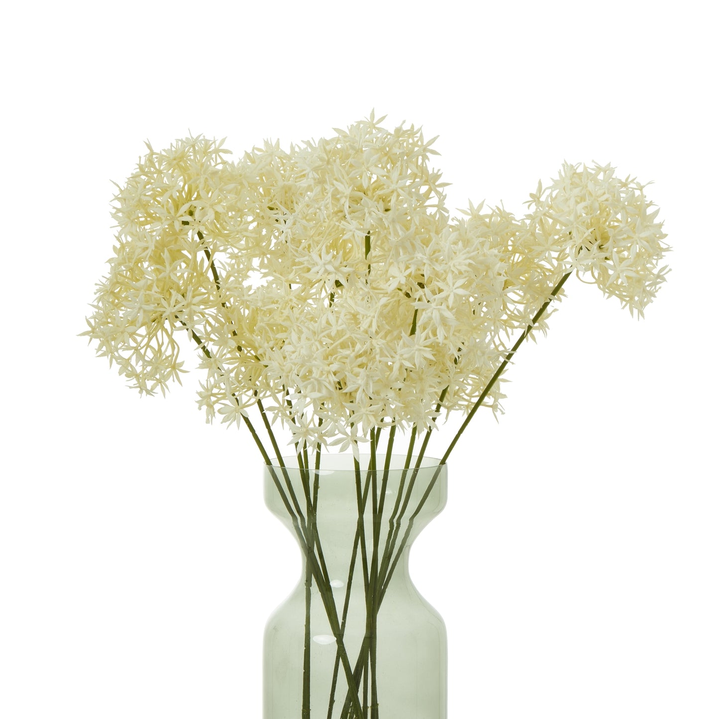 Set of 3 Artificial Flowers Three Head Cream Allium Sprays