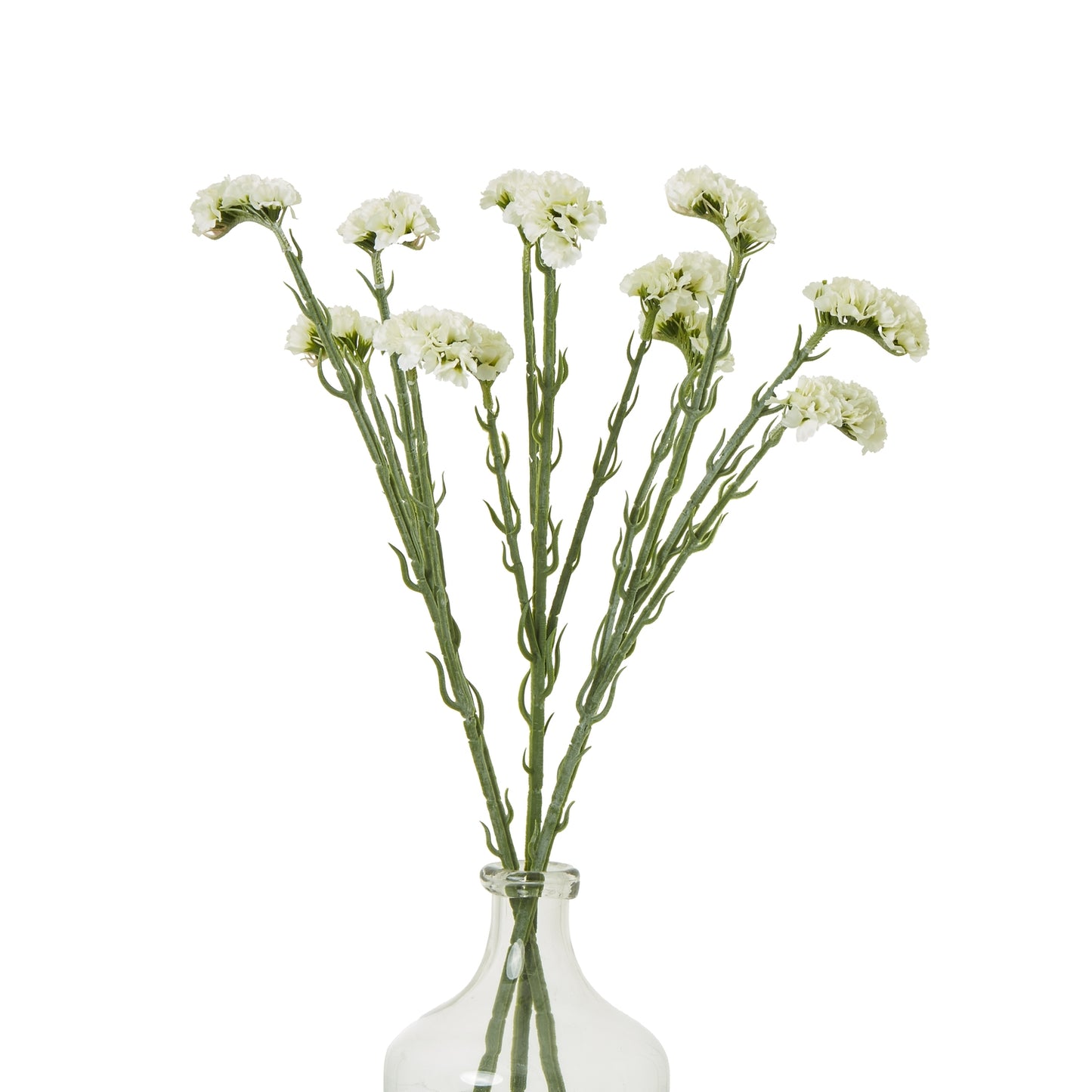 Set of 3 Artificial Flowers Cream Statice Sprays