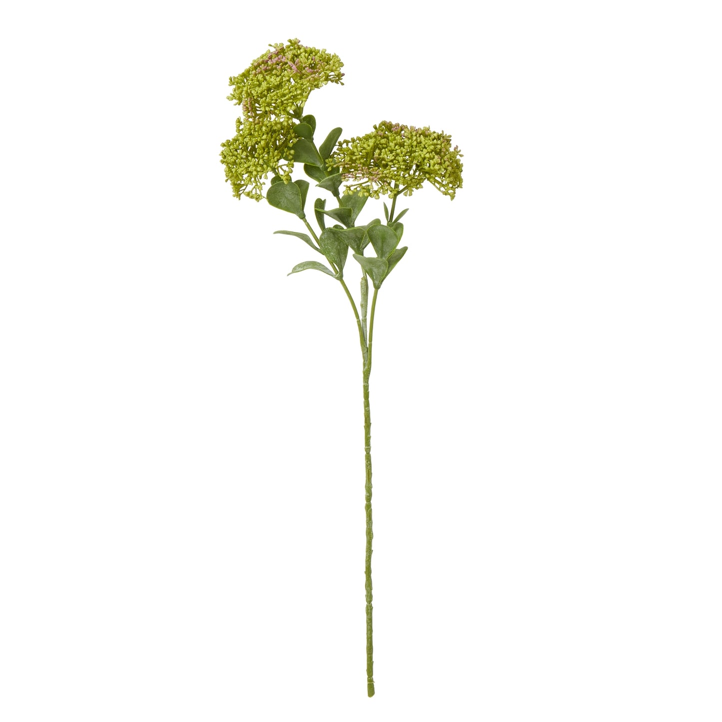 Set of 3 Artificial Flowers Green Sedum Sprays