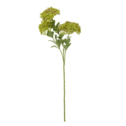 Set of 3 Artificial Flowers Green Sedum Sprays