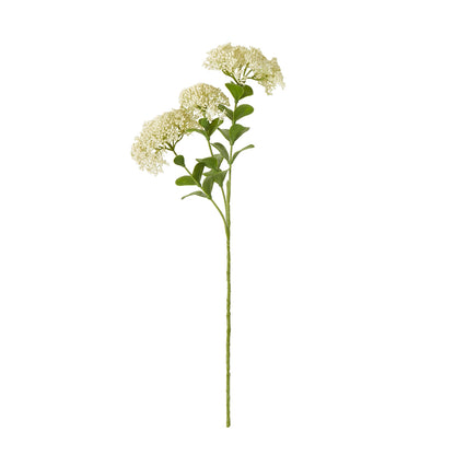 Set of 3 Artificial Flowers Cream Sedum Sprays