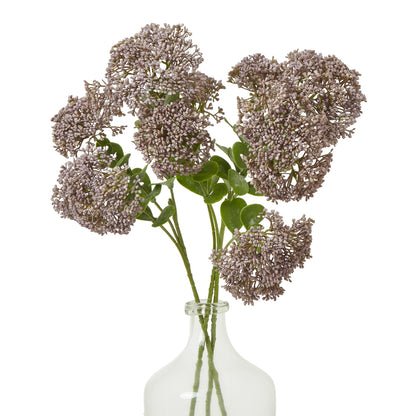 Set of 3 Artificial Flowers Purple Sedum Sprays