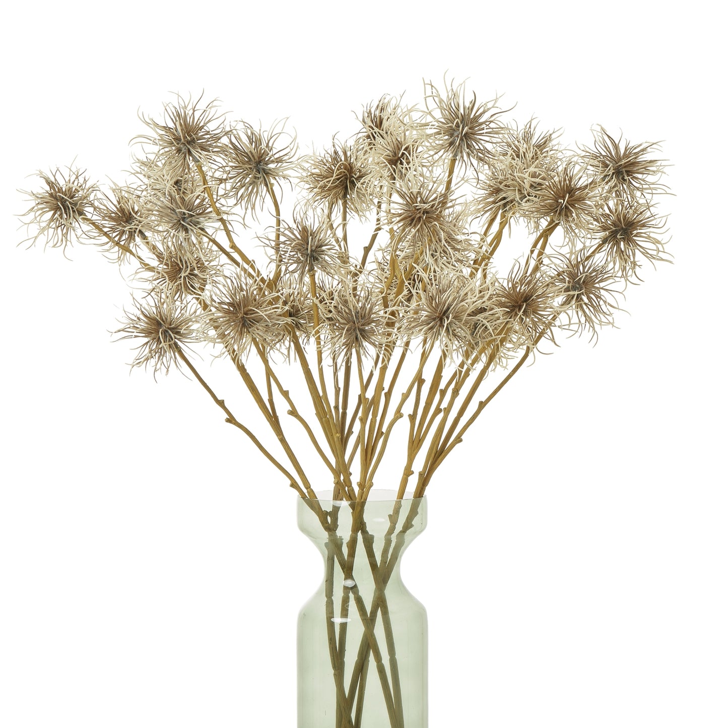 Set of 3 Artificial Flowers Brown Xanthium Sprays