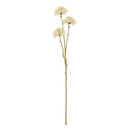 Set of 3 Artificial Flowers Cream Allium Sprays