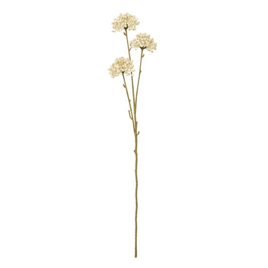 Set of 3 Artificial Flowers Cream Allium Sprays