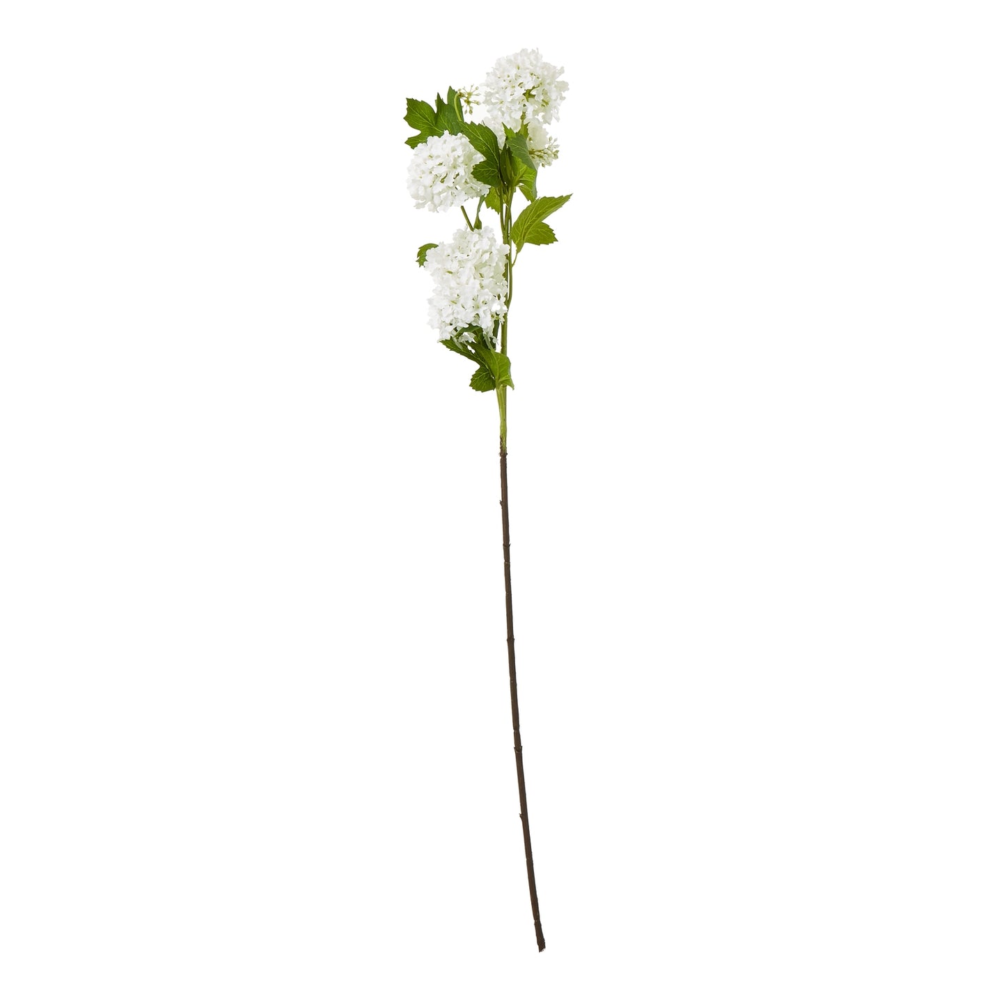 Set of 3 Artificial Flowers Cream Snowball Viburnum Sprays