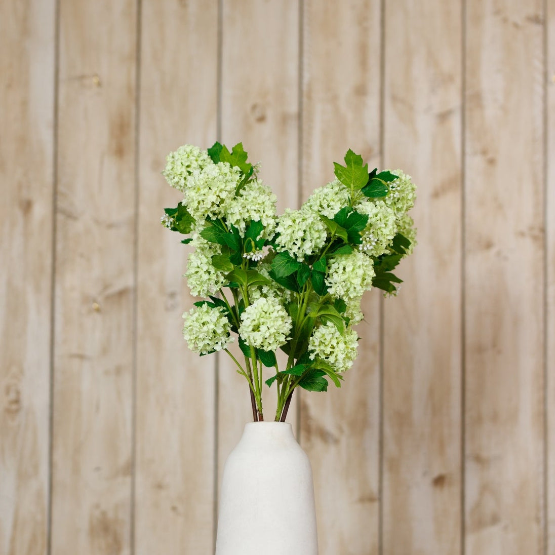 Set of 3 Artificial Flowers Green Snowball Viburnum Sprays