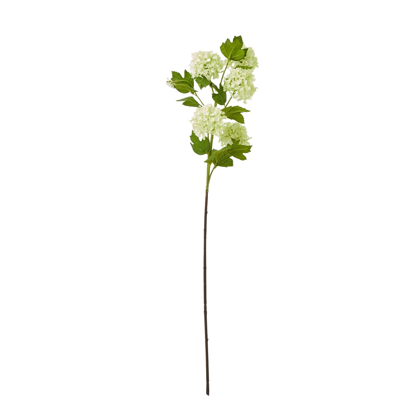 Set of 3 Artificial Flowers Green Snowball Viburnum Sprays