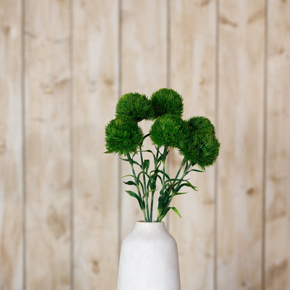 Set of 3 Artificial Flowers Dark Green Dianthus Stems