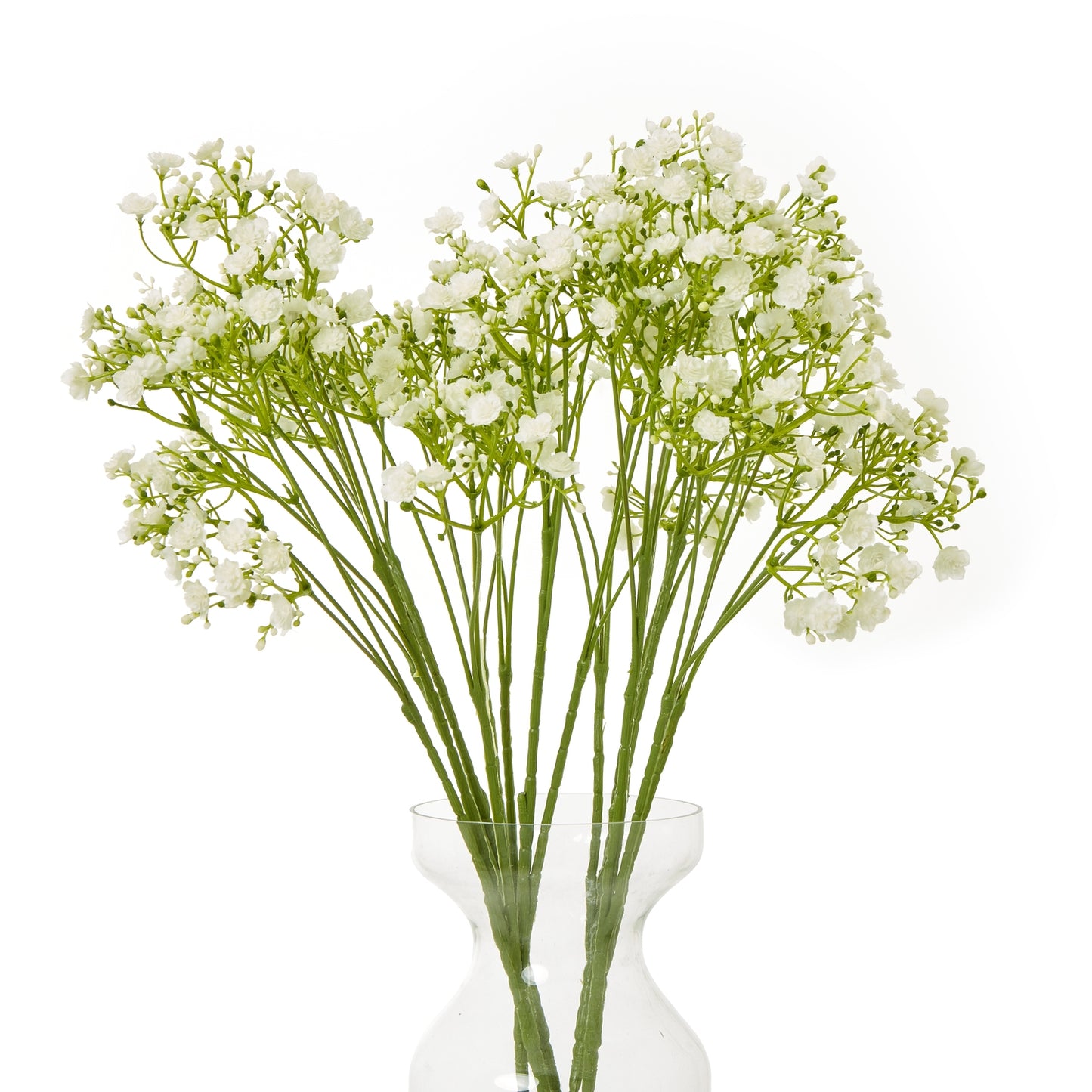 Set of 3 Artificial Flowers Cream Gypsophila Stems