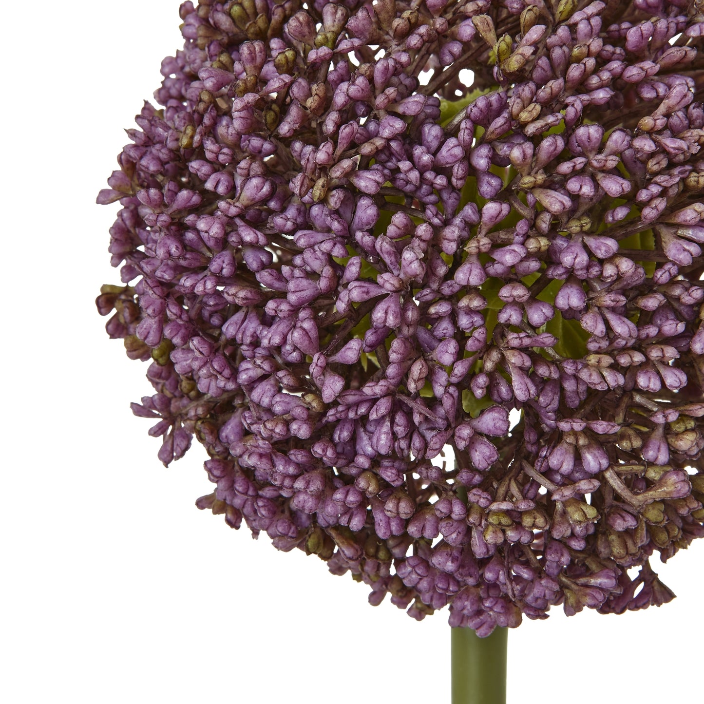 Set of 3 Artificial Flowers Purple Allium Stems