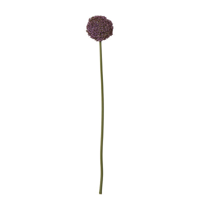 Set of 3 Artificial Flowers Purple Allium Stems